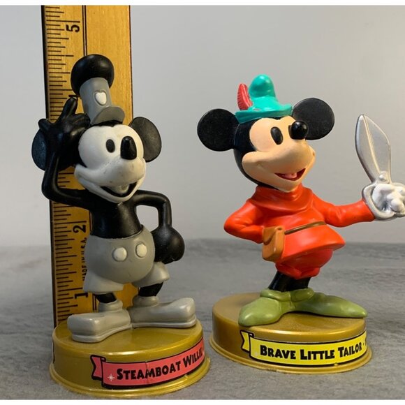Vintage Disney 100 Years Of Magic Mickey Mouse Figurines Set: Brave Little Tailo - Picture 6 of 9